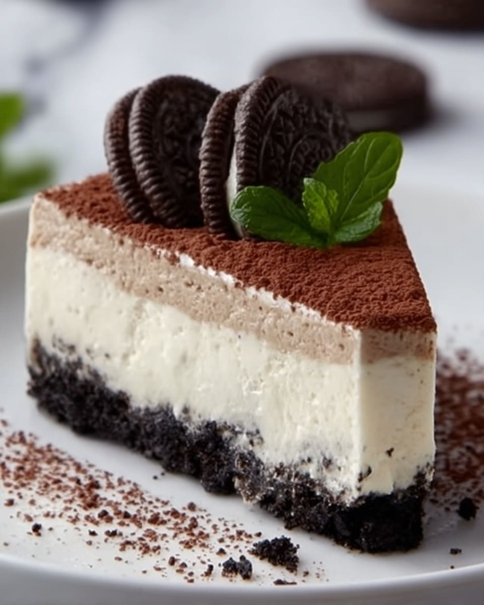 No-Bake Cookies and Cream Cheesecake Recipe - Recipe Image
