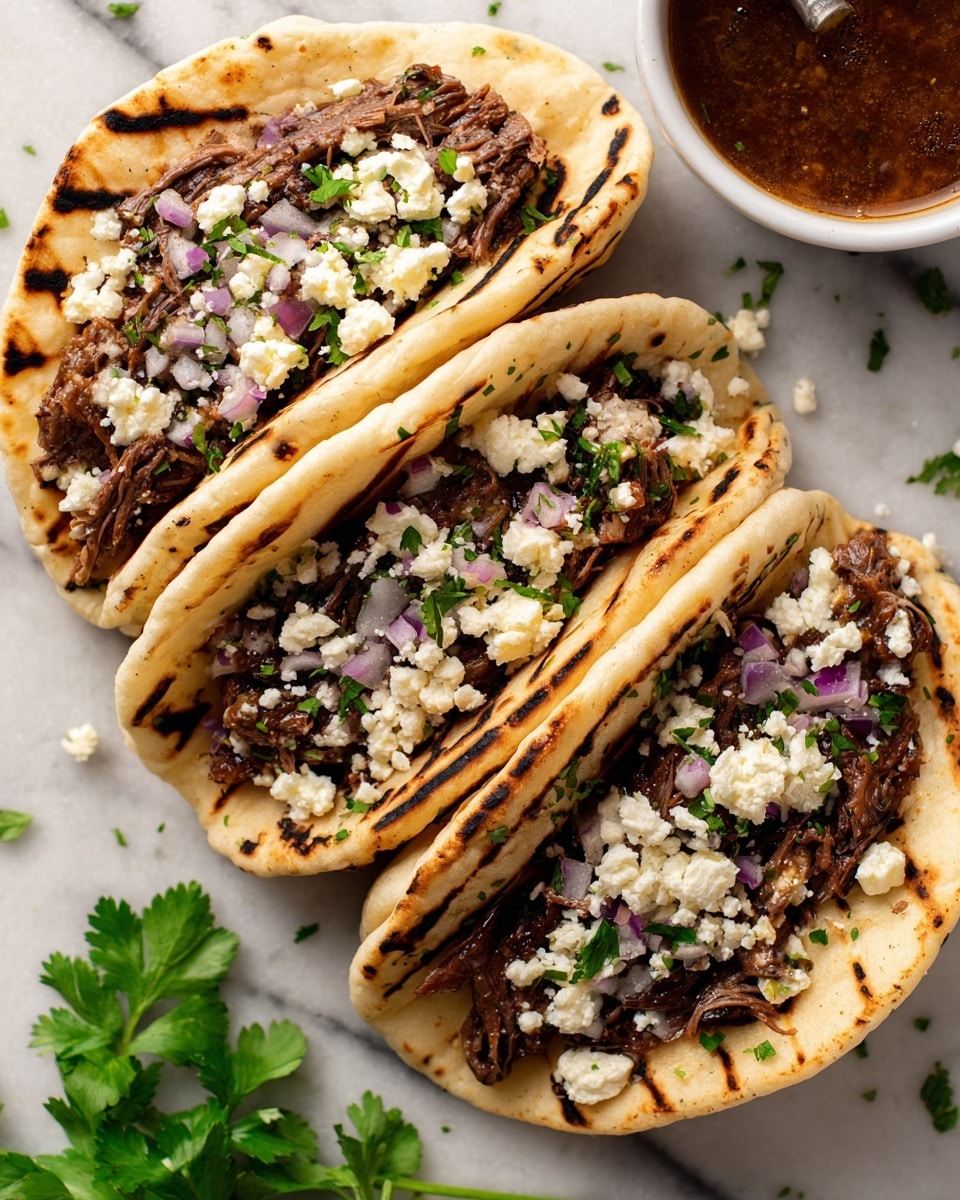 Slow Cooker BBQ Beef Brisket Tacos Recipe - Recipe Image