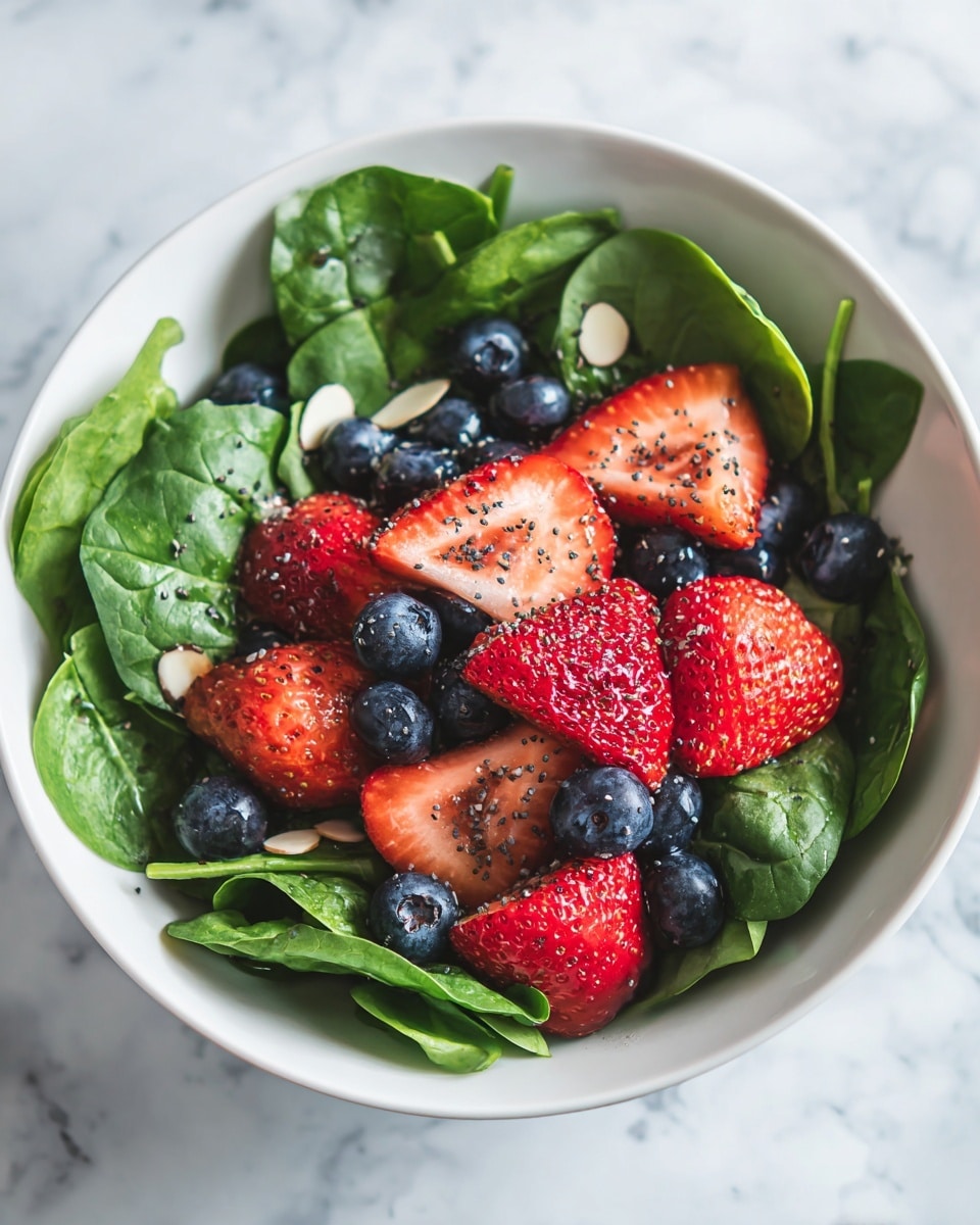 Strawberry and Spinach Salad with Poppy Seed Dressing Recipe 5 Strawberry and Spinach Salad with Poppy Seed Dressing Recipe - Recipe Image