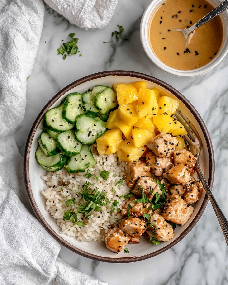 Thai Peanut Chicken Bowl Recipe - Recipe Image