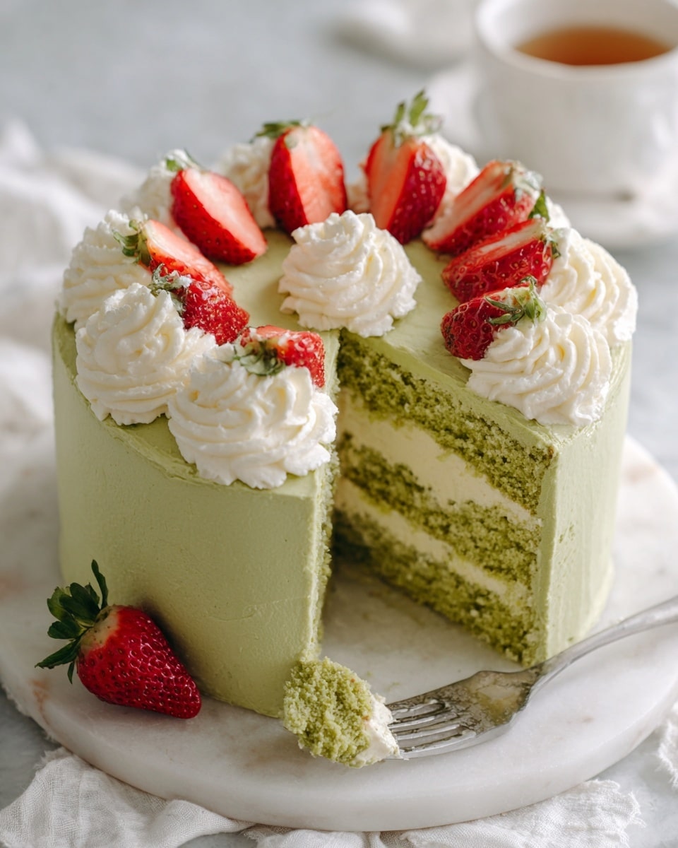 Matcha Tres Leches Cake Recipe - Recipe Image