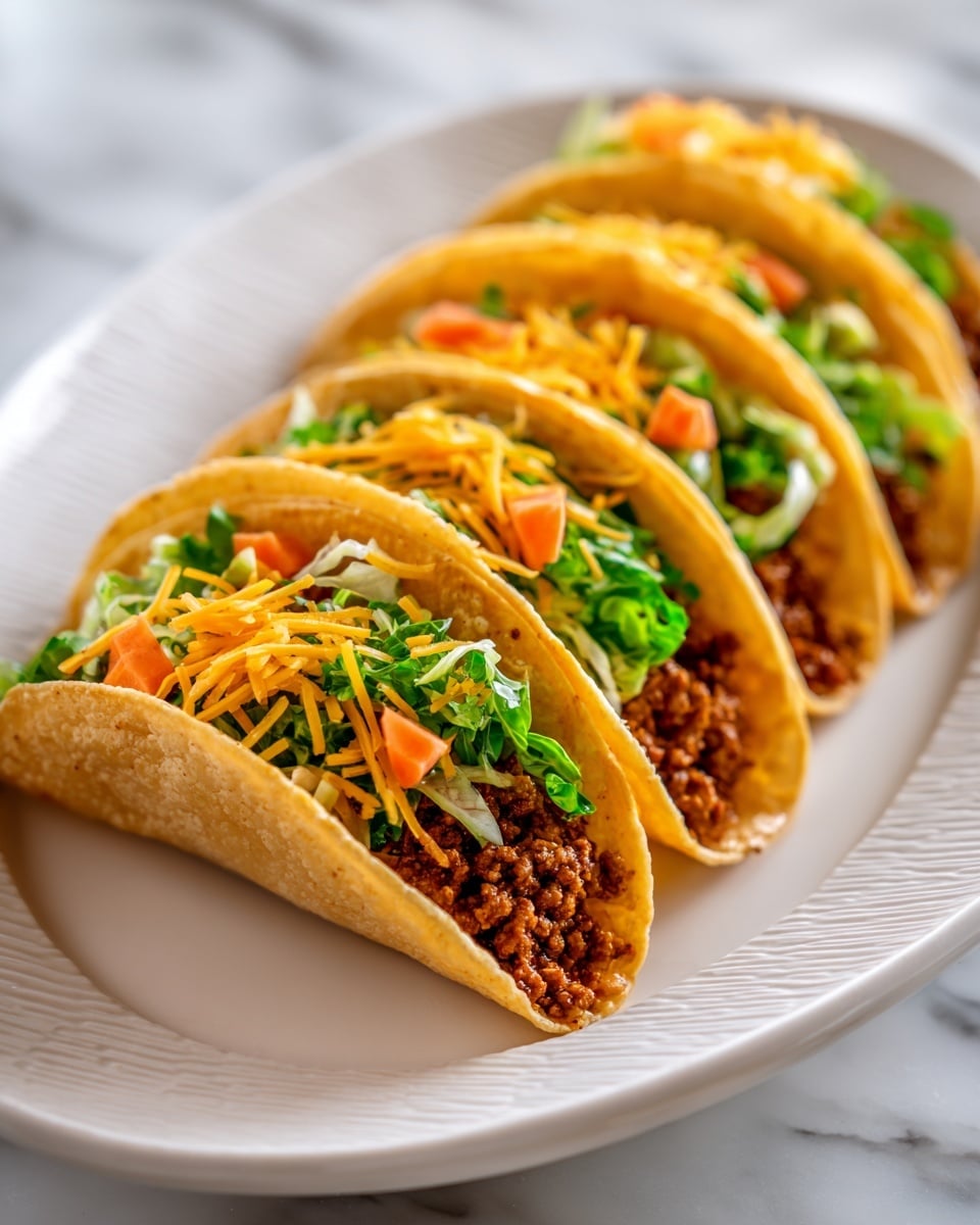 Melty Mac & Cheese Burger Tacos Recipe - Recipe Image