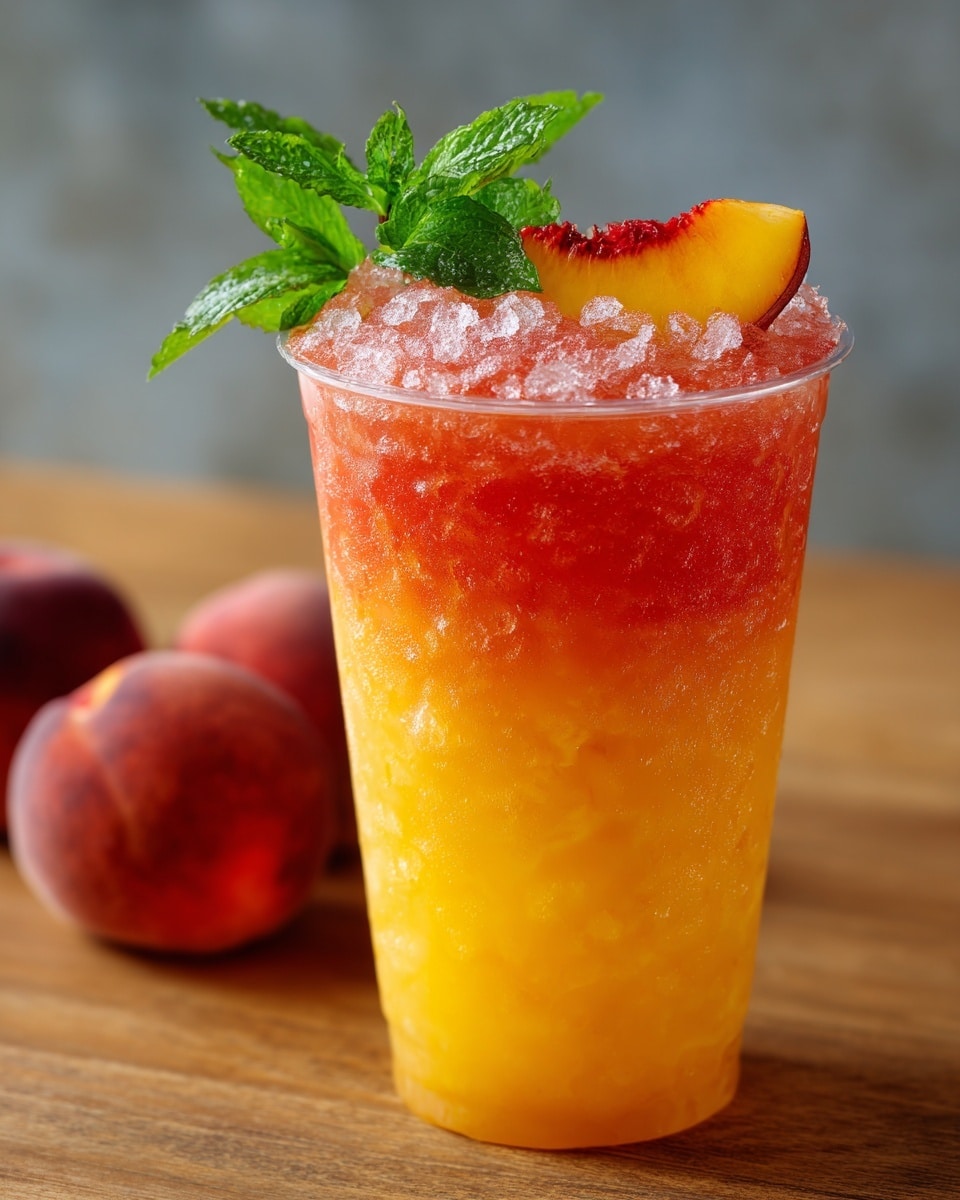 Fuzzy Peach Refresher Drink: The Ultimate Summer Cooler Recipe - Recipe Image