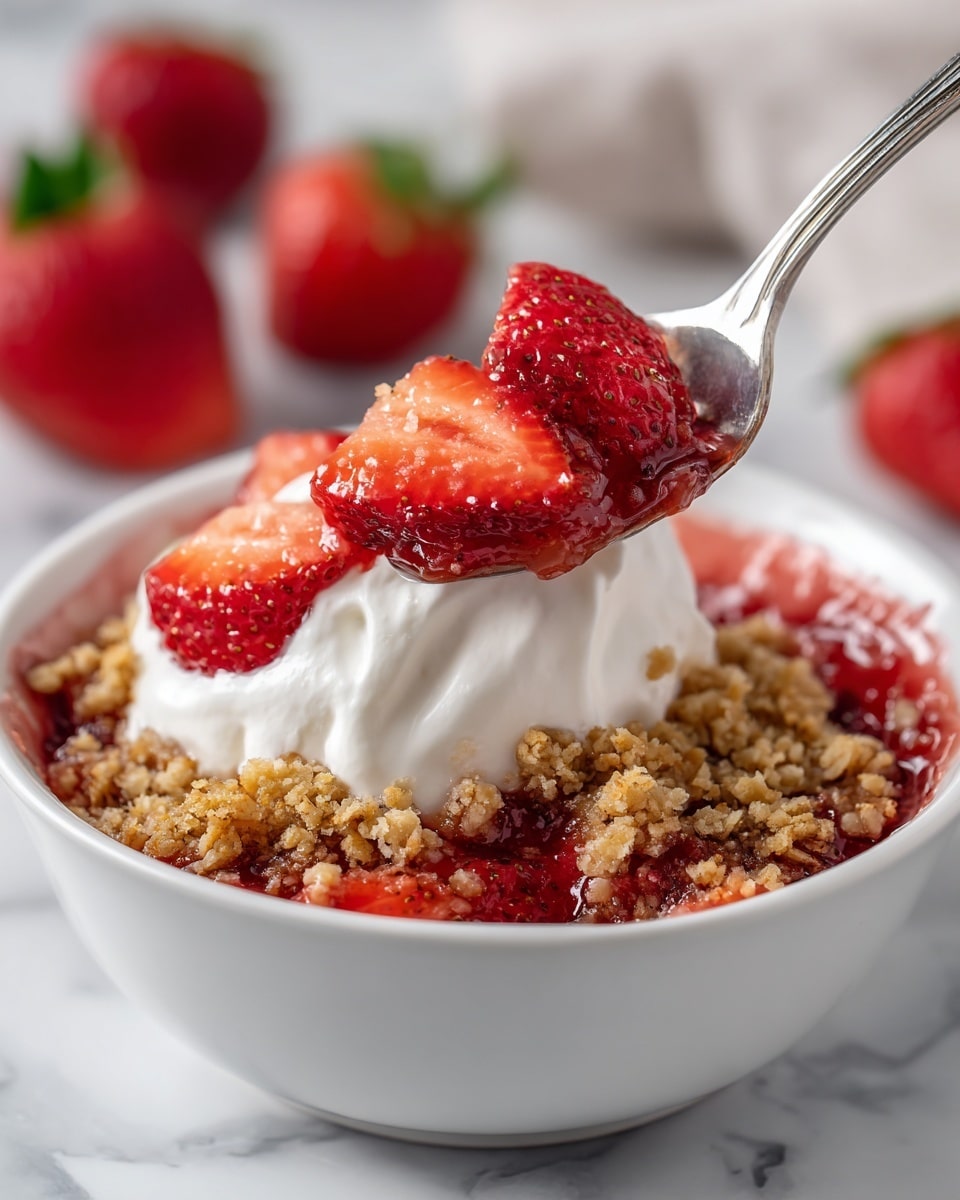 Strawberry Rhubarb Baked Oatmeal Recipe - Recipe Image