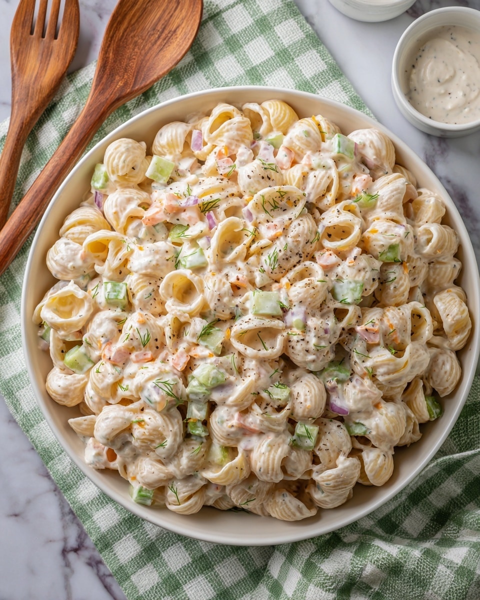 Dill Pickle Pasta Salad Recipe - Recipe Image
