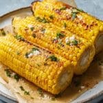 Microwave Corn on the Cob with Butter and Salt Recipe