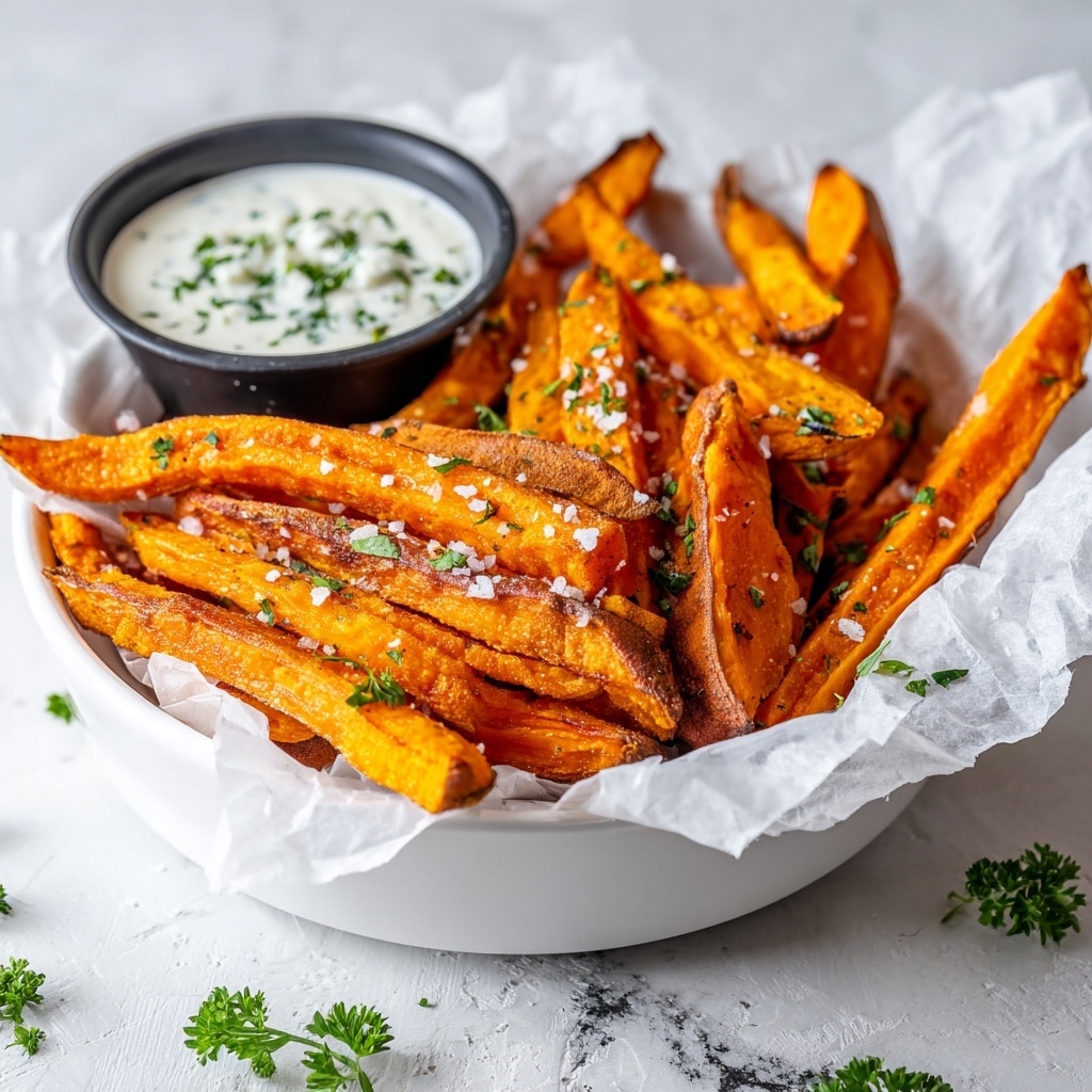 Air Fryer Crispy Sweet Potato Fries Recipe - Recipe Image