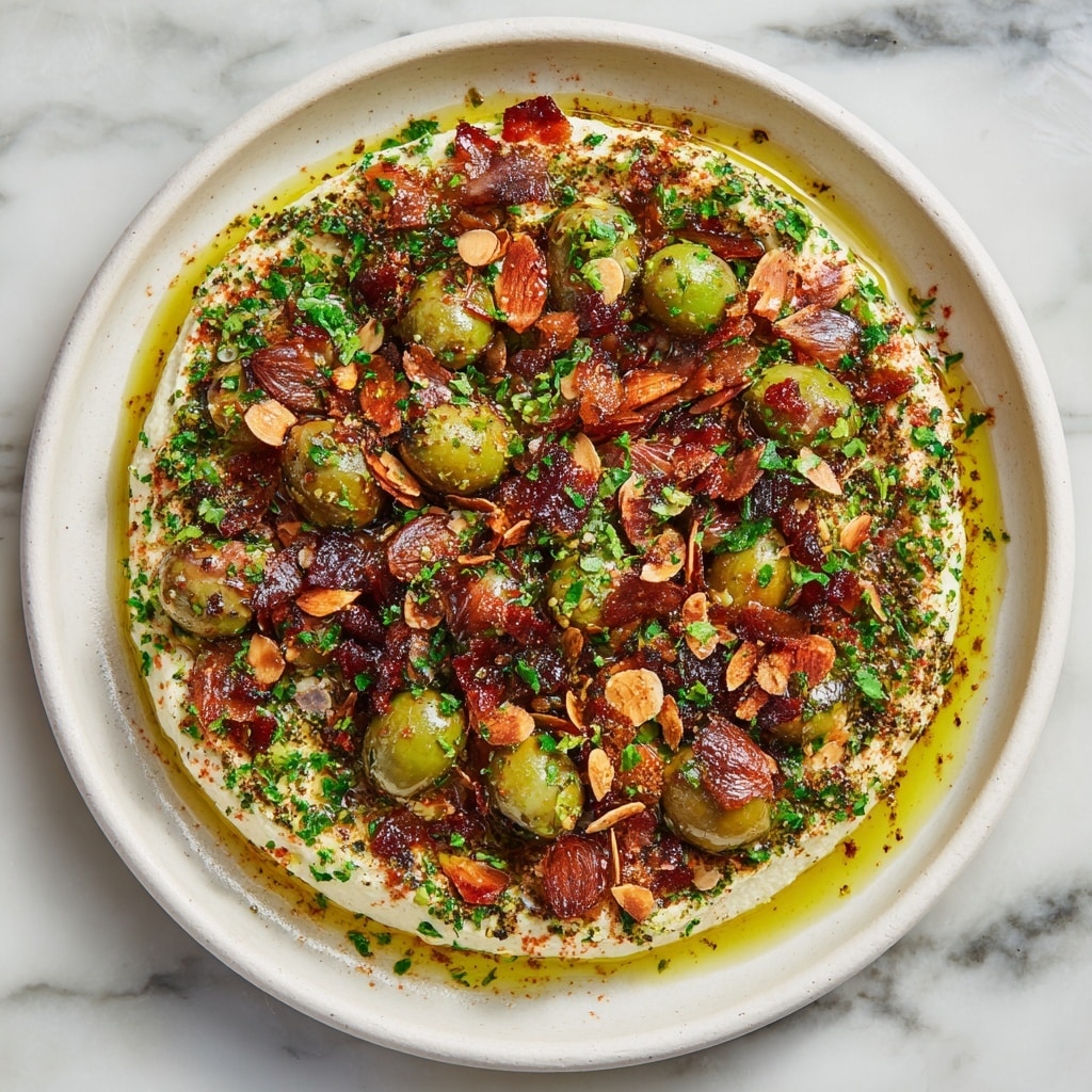 Ricotta with Crushed Olives, Almonds & Lemon Recipe - Recipe Image