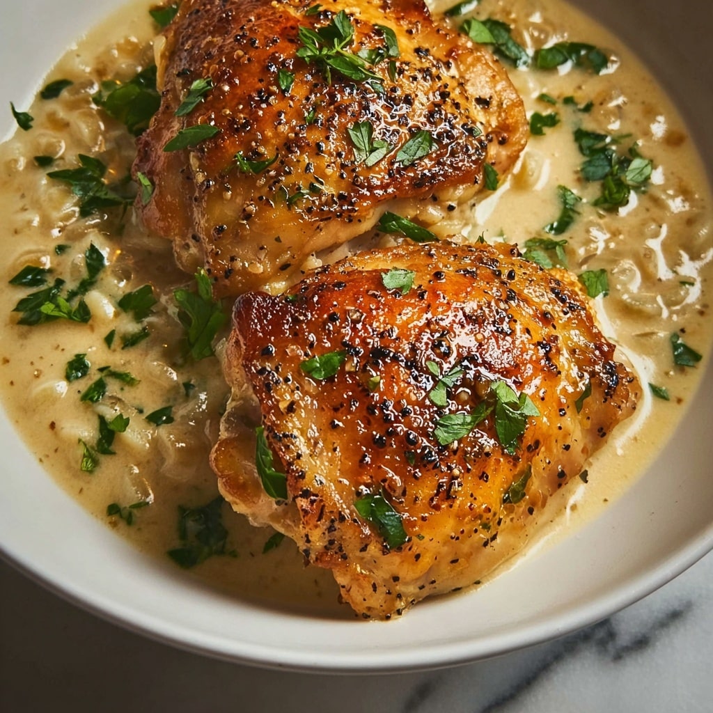One Pan Creamy Boursin Chicken Recipe - Recipe Image