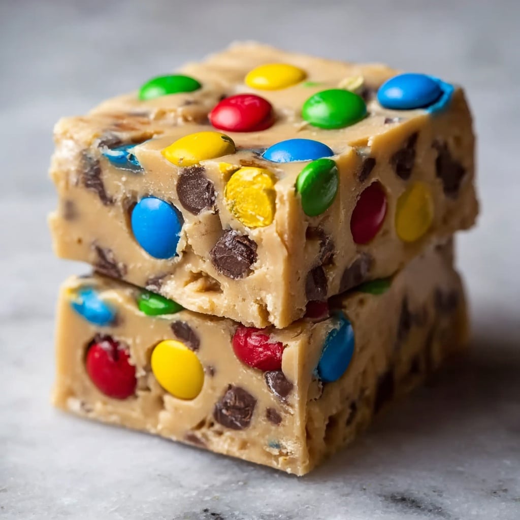M&M Cookie Dough Fudge Recipe - Recipe Image
