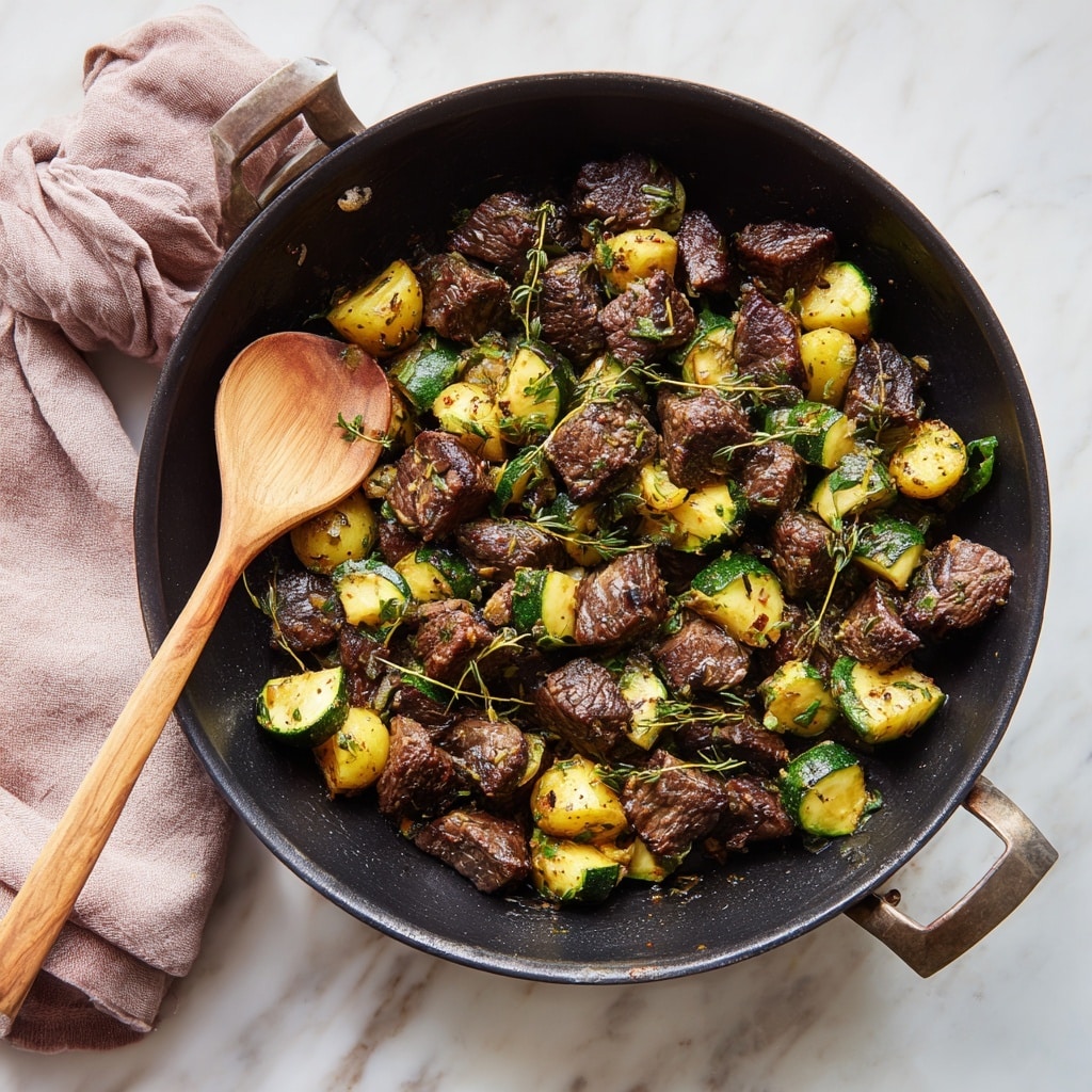 Beef Zucchini Skillet Recipe - Recipe Image