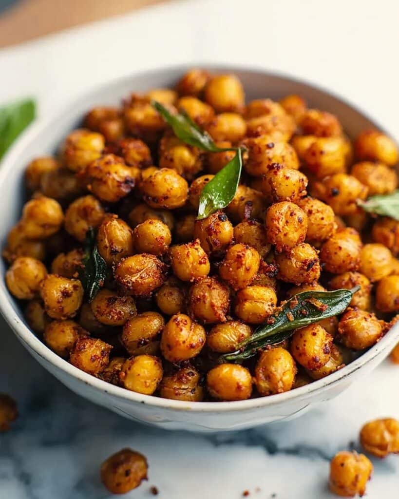Spicy Roasted Chickpeas Recipe