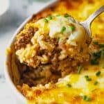 Cheesy Ground Beef and Rice Casserole Recipe