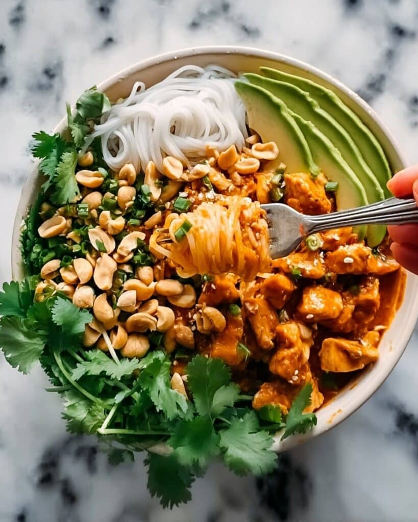 Thai Peanut Chicken Bowl Recipe
