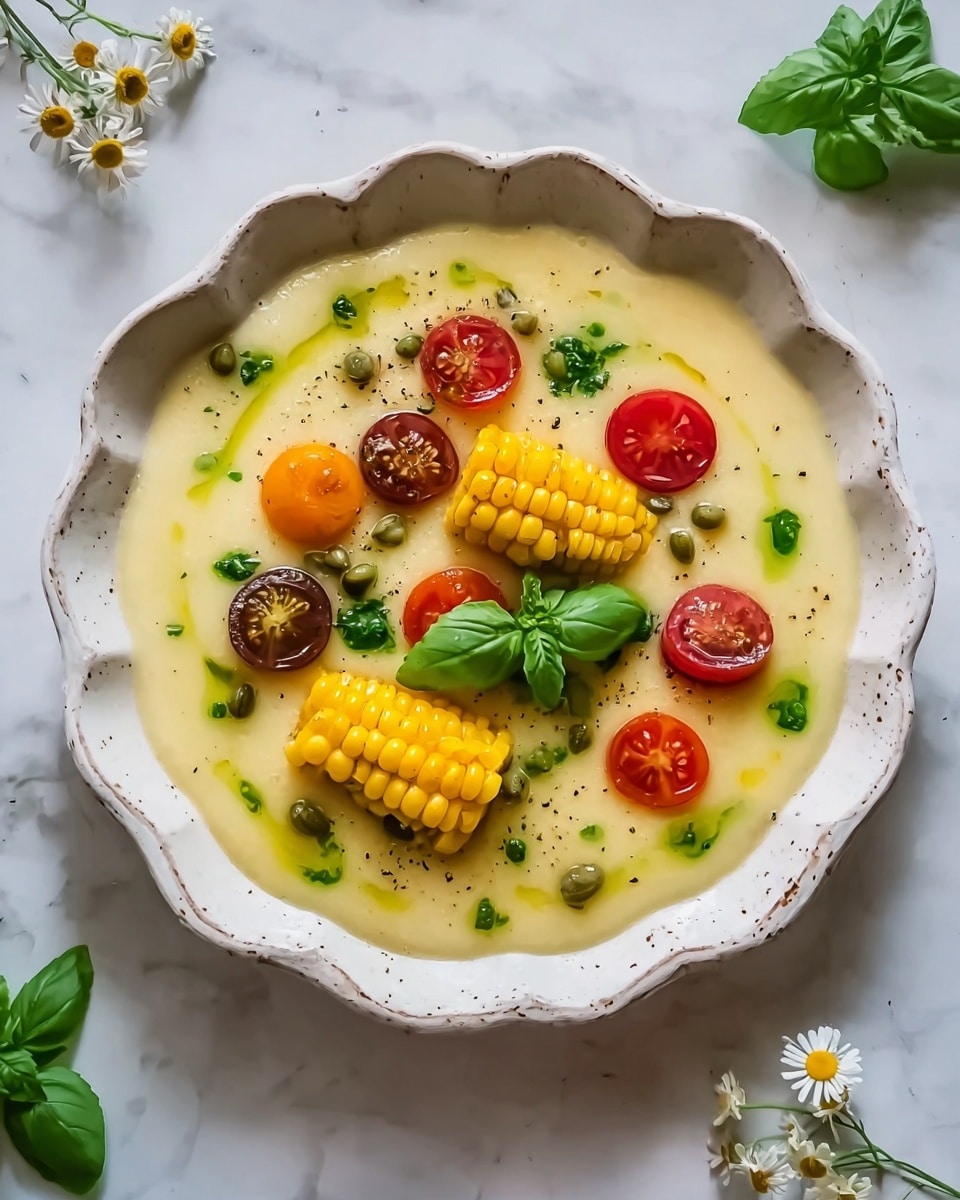 Summer Sweet Corn Gazpacho Recipe