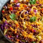 Ground Beef Taco Cabbage Skillet Recipe