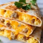 Breakfast Crunchwrap with Hash Browns, Sausage, Eggs, and Cheddar Recipe