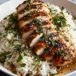 Chicken with Garlic Parmesan Rice Recipe