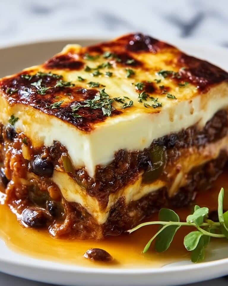 Hearty Greek Moussaka with Béchamel Sauce Recipe