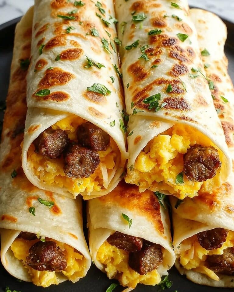 Egg and Sausage Breakfast Taquitos Recipe