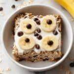 Baked Banana Chocolate Chip Oatmeal Recipe
