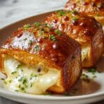 Chicken Alfredo Air Fryer Calzones Recipe