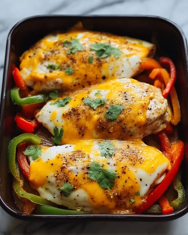 Cheesy Baked Fajita Chicken Recipe