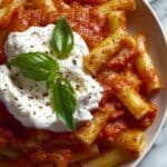 Sweet Garlic Tomato & Basil Casarecce Recipe