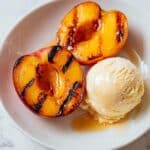 Grilled Peaches with Vanilla Ice Cream Recipe