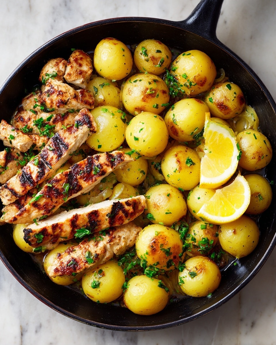 Chicken and Potato Skillet with Honey Soy Marinade Recipe - Recipe Image