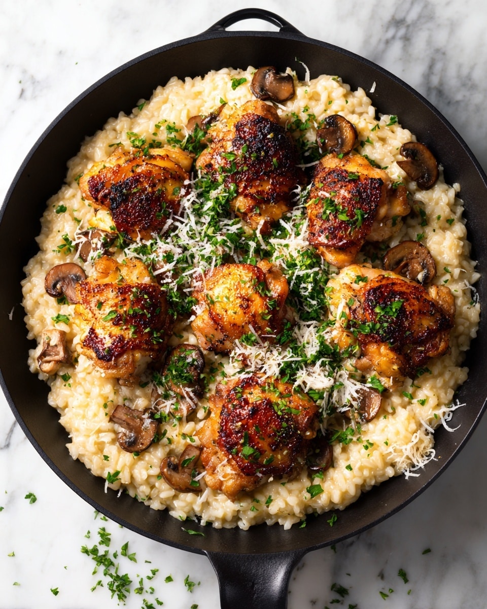 One-Pan Creamy Parmesan Chicken & Rice Recipe 6 One-Pan Creamy Parmesan Chicken & Rice Recipe - Recipe Image