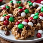 Christmas M&M Peanut Butter Clusters Recipe
