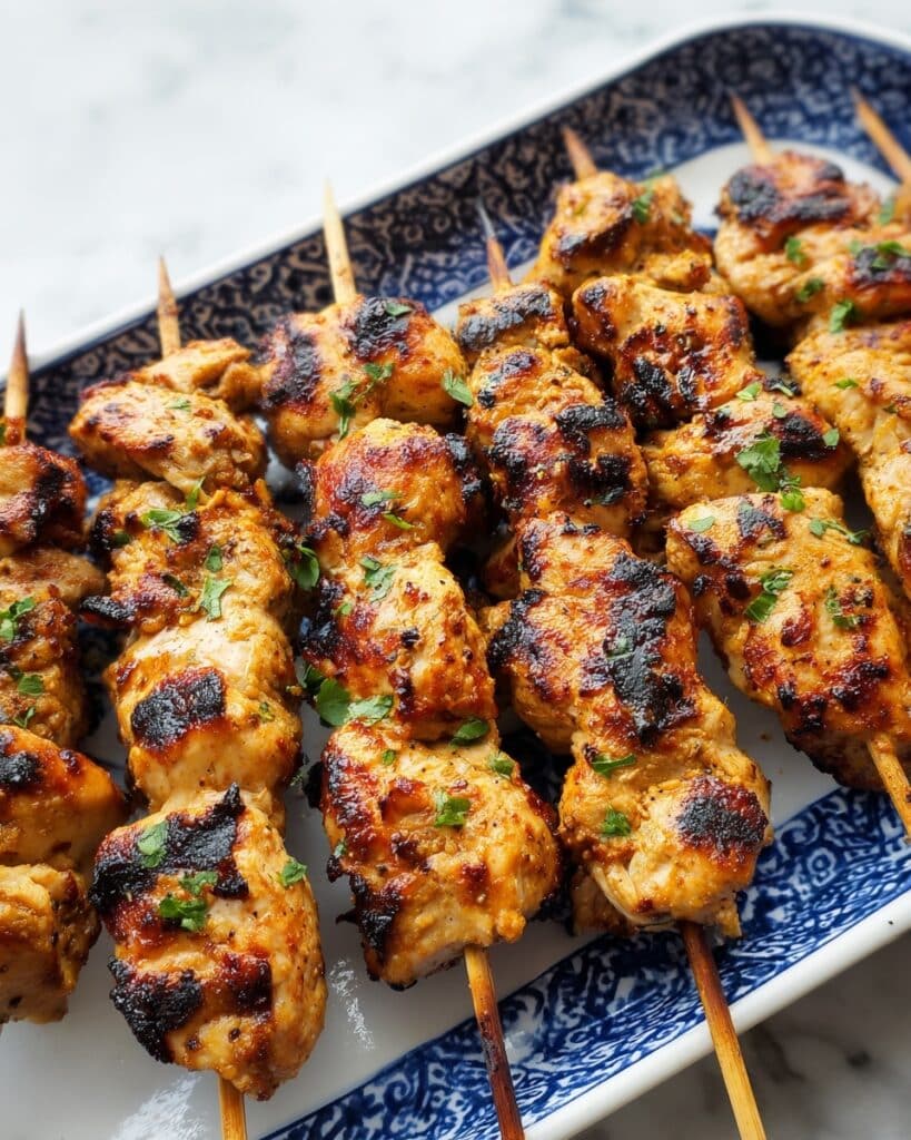 Oven-Baked Chicken Skewers with Smoky Spices and Veggies Recipe