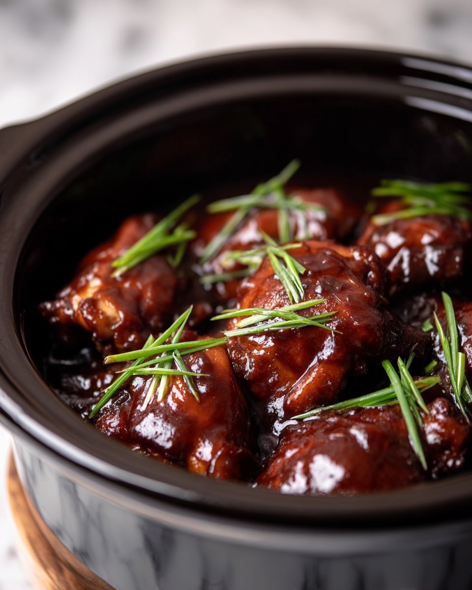 Slow Cooker Honey Garlic Chicken Recipe - Recipe Image