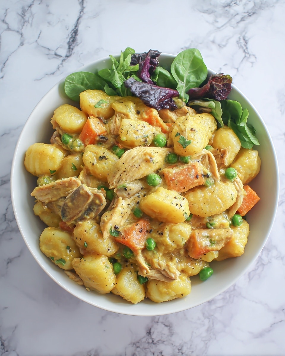 Creamy Chicken and Gnocchi Pot Pie Recipe 6 Creamy Chicken and Gnocchi Pot Pie Recipe - Recipe Image