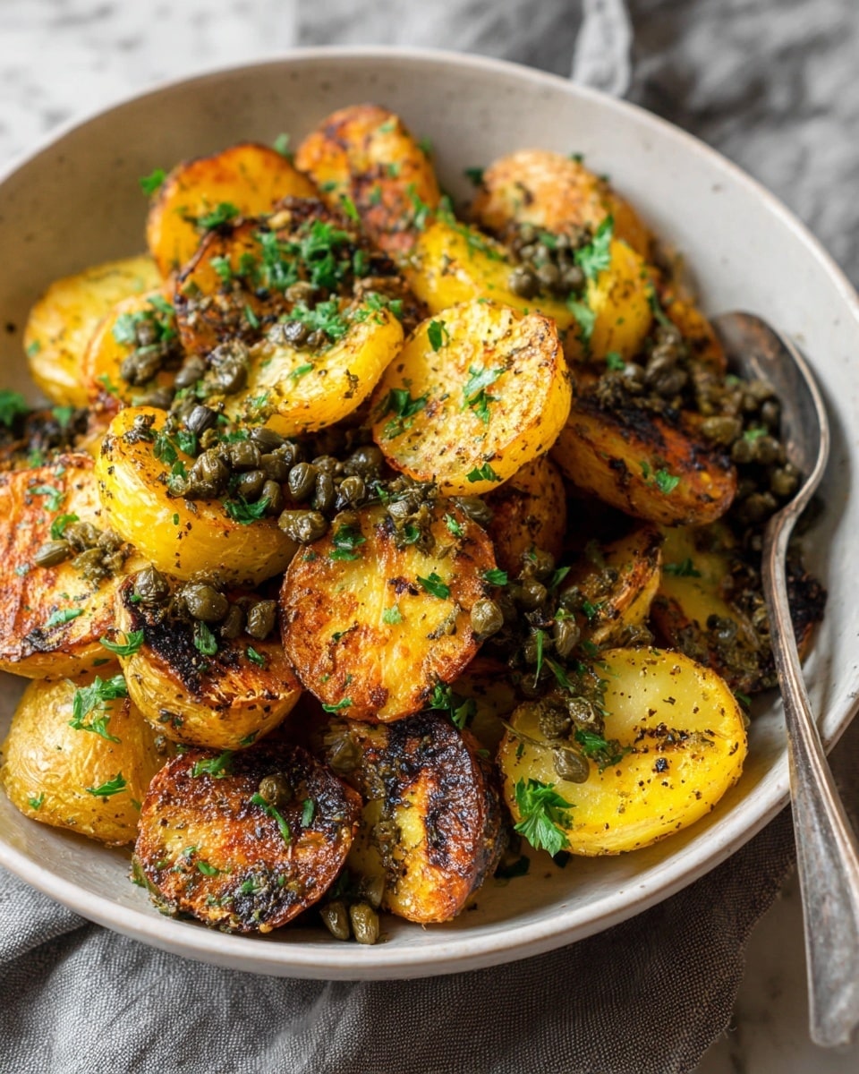 Crispy Roasted Potatoes with Salted Lemon Recipe