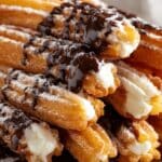 Cookie Dough Cheesecake-Stuffed Churros Recipe