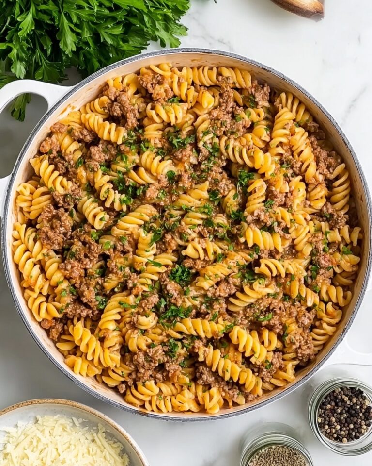 One Pot Beef and Garlic Butter Pasta Recipe