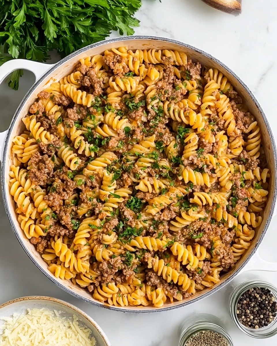 One Pot Beef and Garlic Butter Pasta Recipe