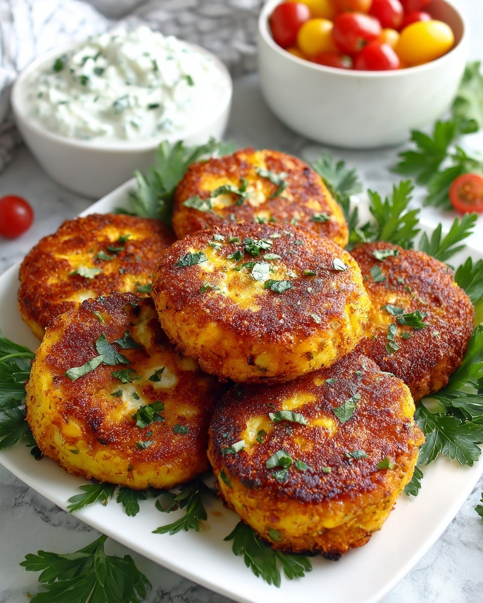 Mediterranean Chicken Patties Recipe - Recipe Image