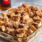 Sourdough French Toast Casserole with Lemon Cream Cheese Swirl and Apple Cinnamon Streusel Recipe