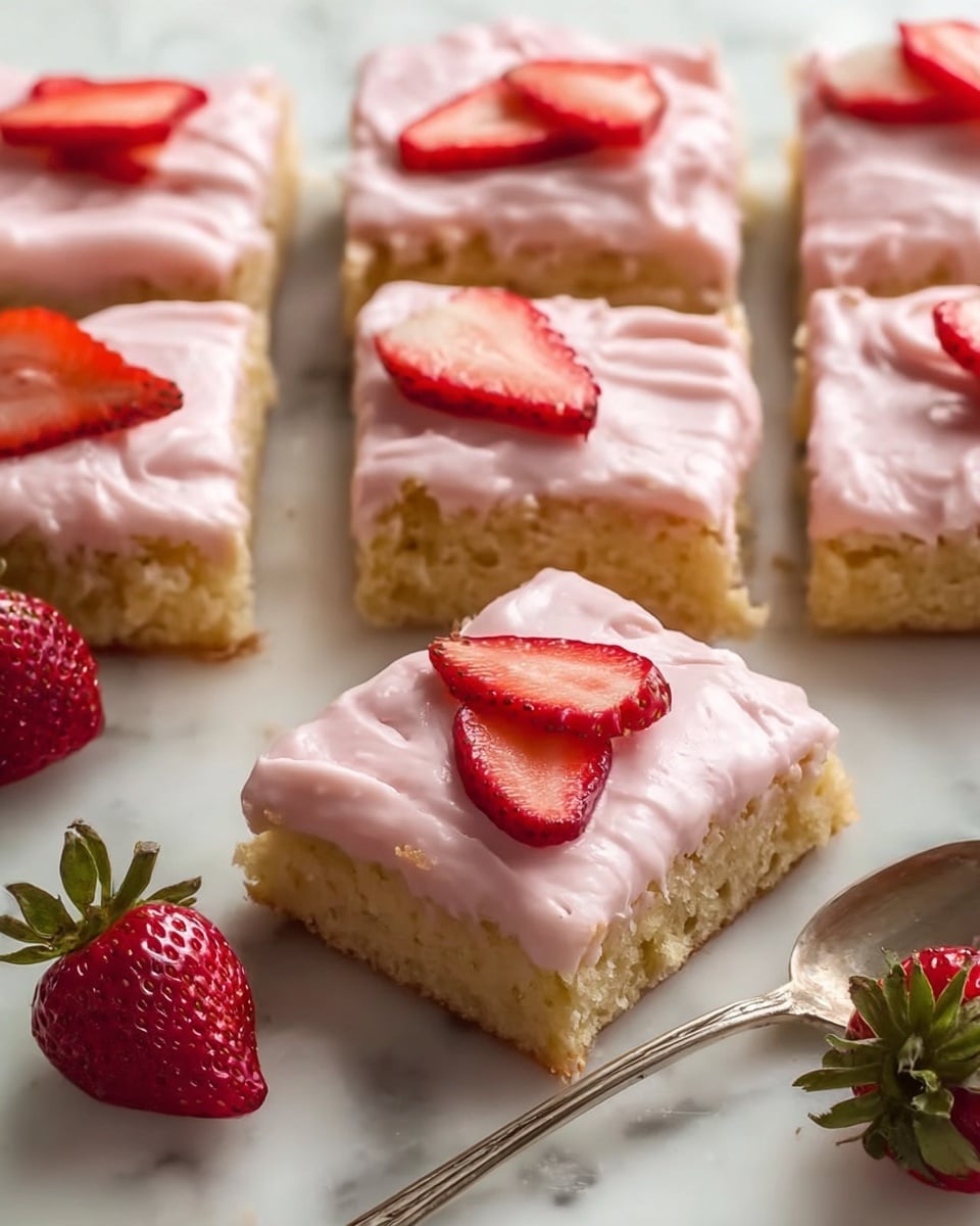 Homemade Strawberry Blondies with a Twist Recipe