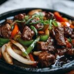 Sizzling Pepper Steak with Onions Recipe