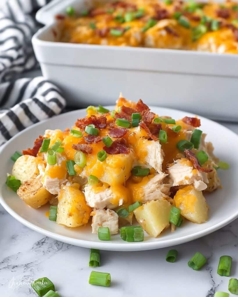 Loaded Potato Ranch Chicken Casserole Recipe