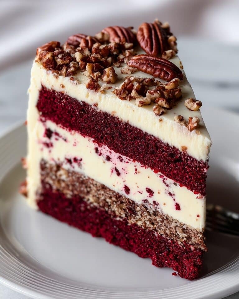 Pecan Red Velvet Cheesecake Recipe