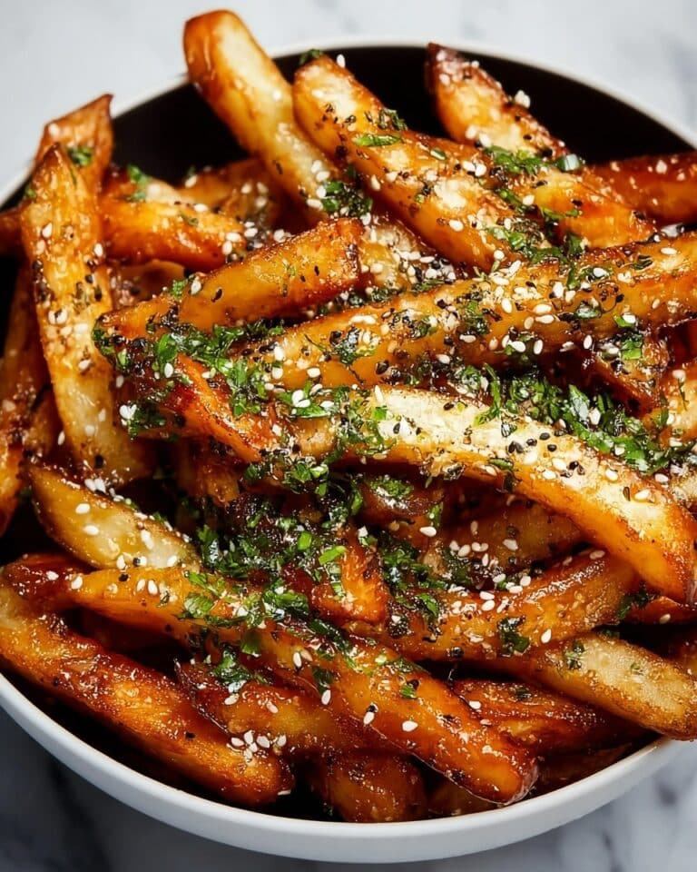 Spicy Garlic and Sesame Fries Recipe