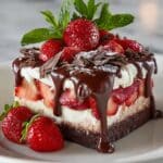 Decadent Strawberry Chocolate Fantasy Ice Cream Cake Recipe
