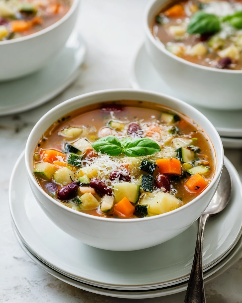 Homemade Slow Cooker Minestrone Soup Recipe - Recipe Image
