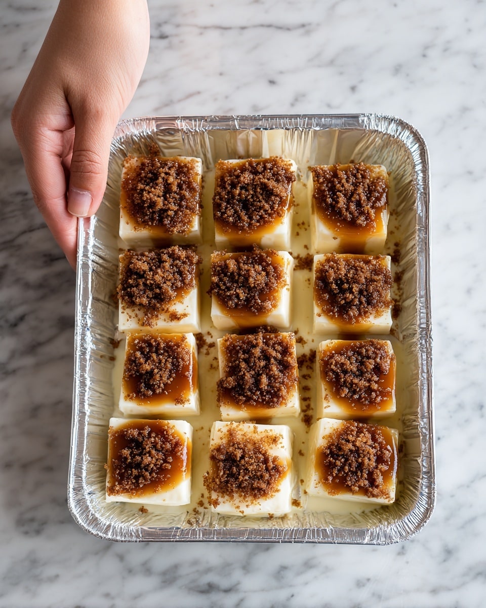 Churro Cheesecake Cookie Butter Bites Pan Recipe - Recipe Image