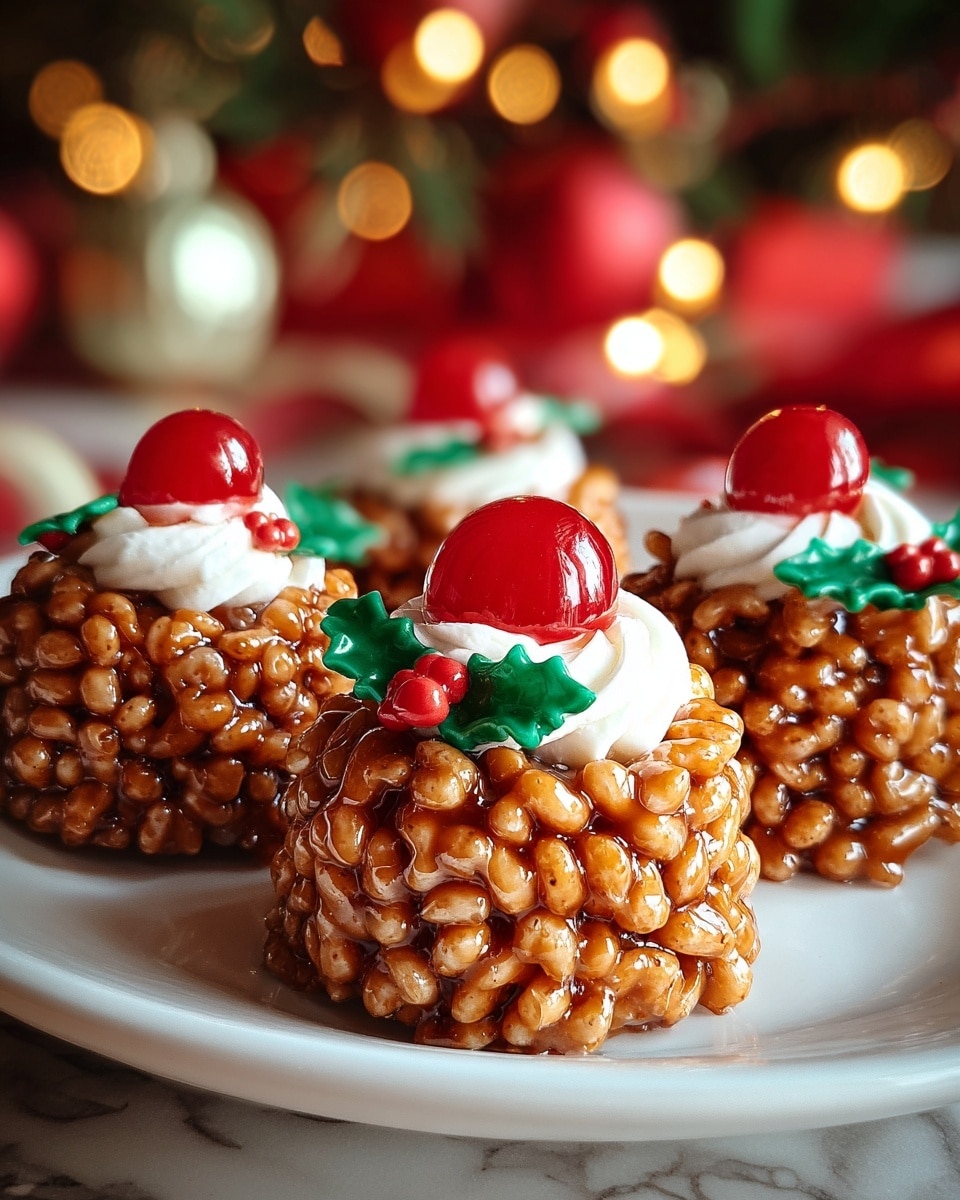 Rice Krispie Christmas Puddings Recipe